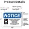 Signmission Laundry Room Rules Do Not Overload Sign With Symbol, 10 in W x Rectangle, Vinyl Decal OS-2PACK-NS-D-710-L-13981 - alternate 2